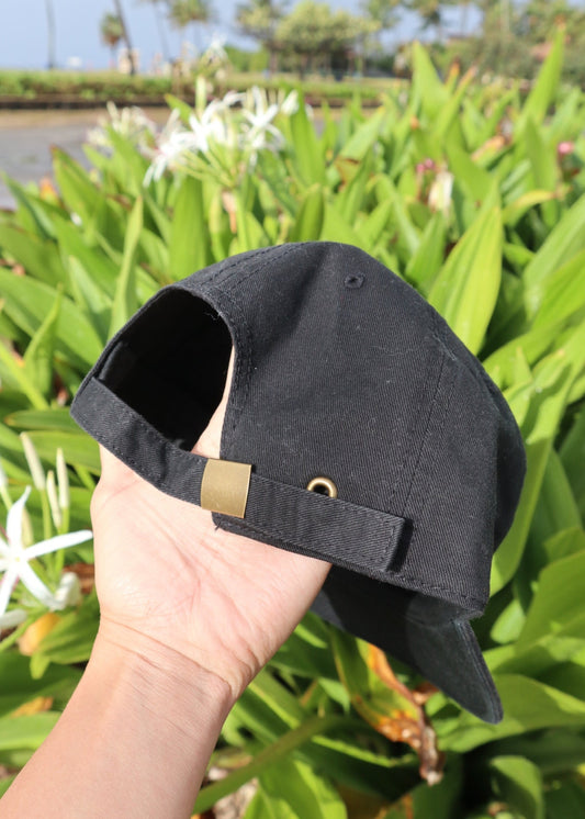 Curren's Garage Patch Hat in black back view