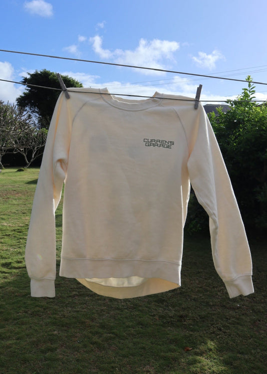 front of stamp crewneck hanging up